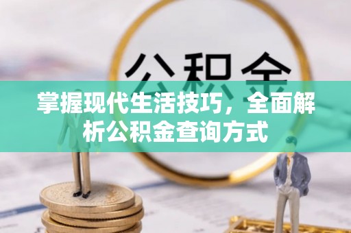代缴掌握现代生活技巧，全面解析公积金查询方式