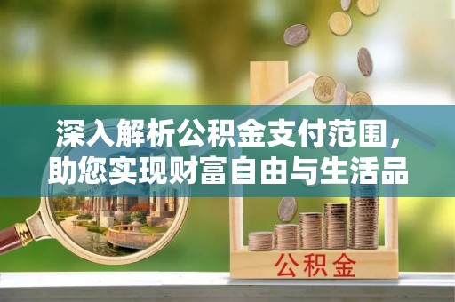 代缴深入解析公积金支付范围，助您实现财富自由与生活品质提升