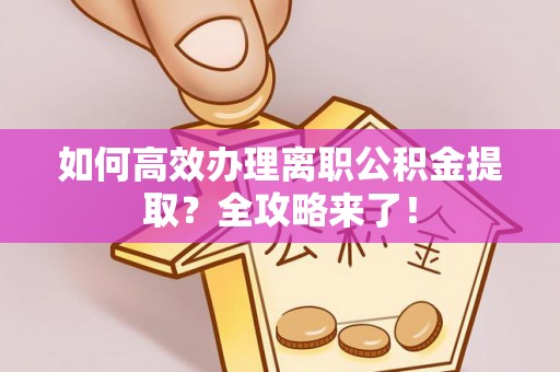 代缴如何高效办理离职公积金提取？全攻略来了！
