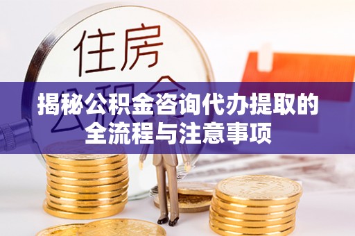 代缴揭秘公积金咨询代办提取的全流程与注意事项