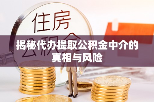 代缴揭秘代办提取公积金中介的真相与风险