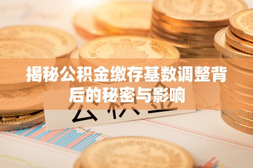 代缴揭秘公积金缴存基数调整背后的秘密与影响