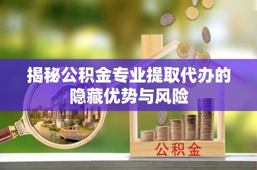 代缴揭秘公积金专业提取代办的隐藏优势与风险
