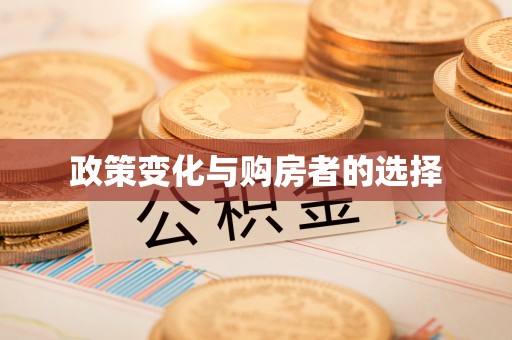 代缴政策变化与购房者的选择