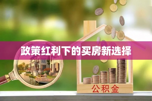 代缴政策红利下的买房新选择