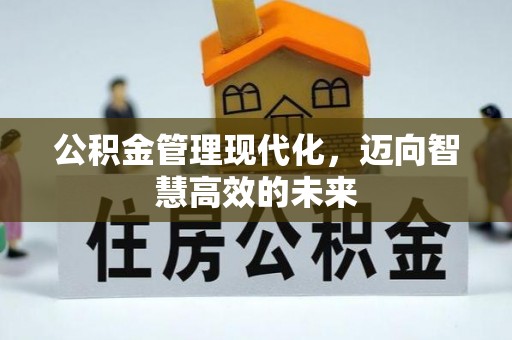 代缴公积金管理现代化，迈向智慧高效的未来