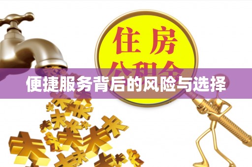 代缴便捷服务背后的风险与选择